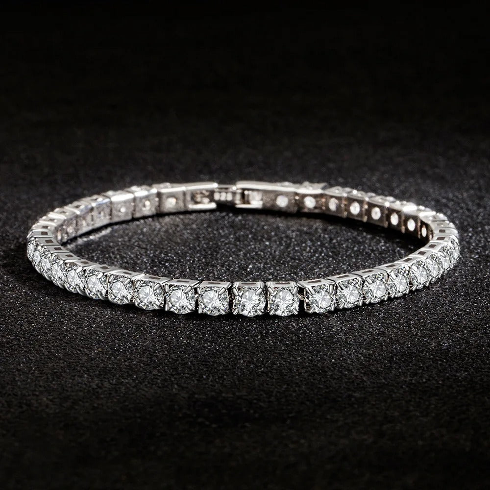 Celesté Silver Tennis Bracelet