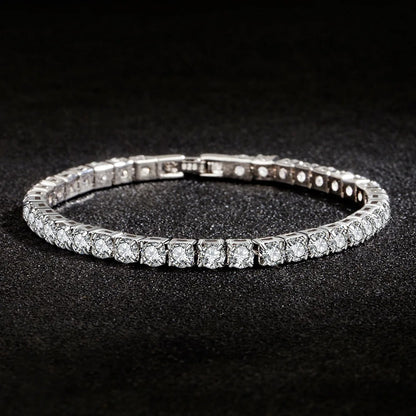 Celesté Silver Tennis Bracelet