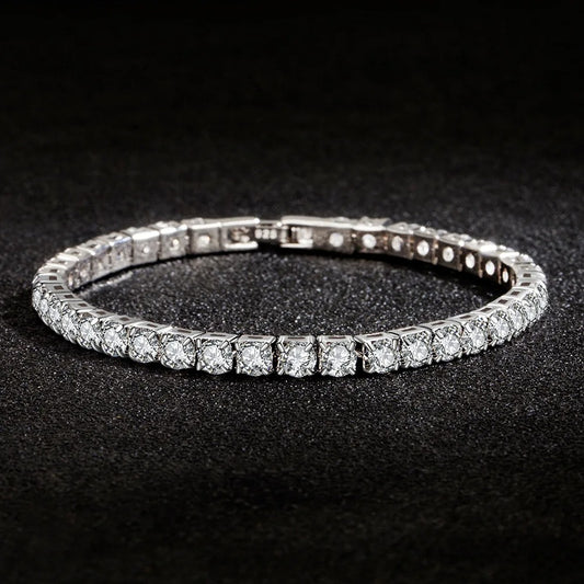 Celesté Silver Tennis Bracelet